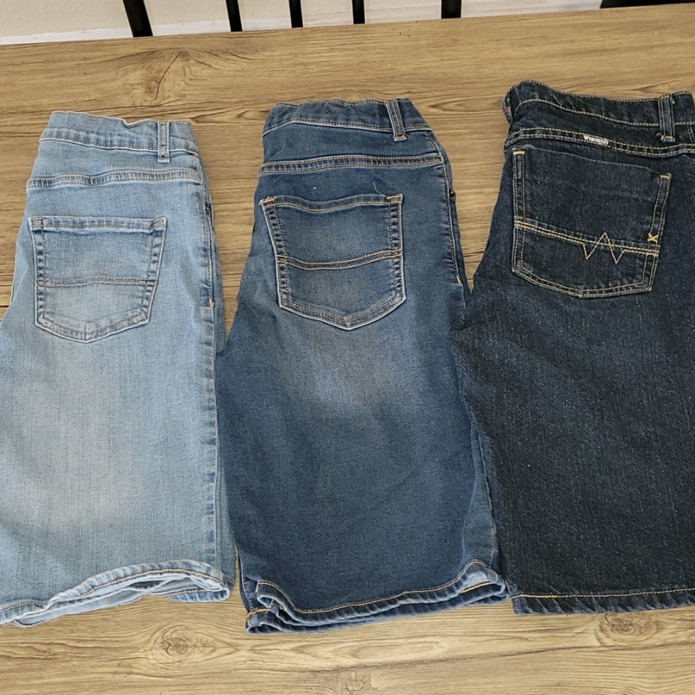 Boy jean shorts size 14 bundle